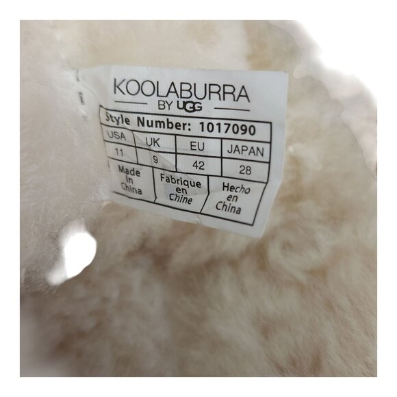 Koolaburra Suede Mid-Calf Boots Chestnut Tan Fur Lined Womens Size 11 - Picture 12 of 14